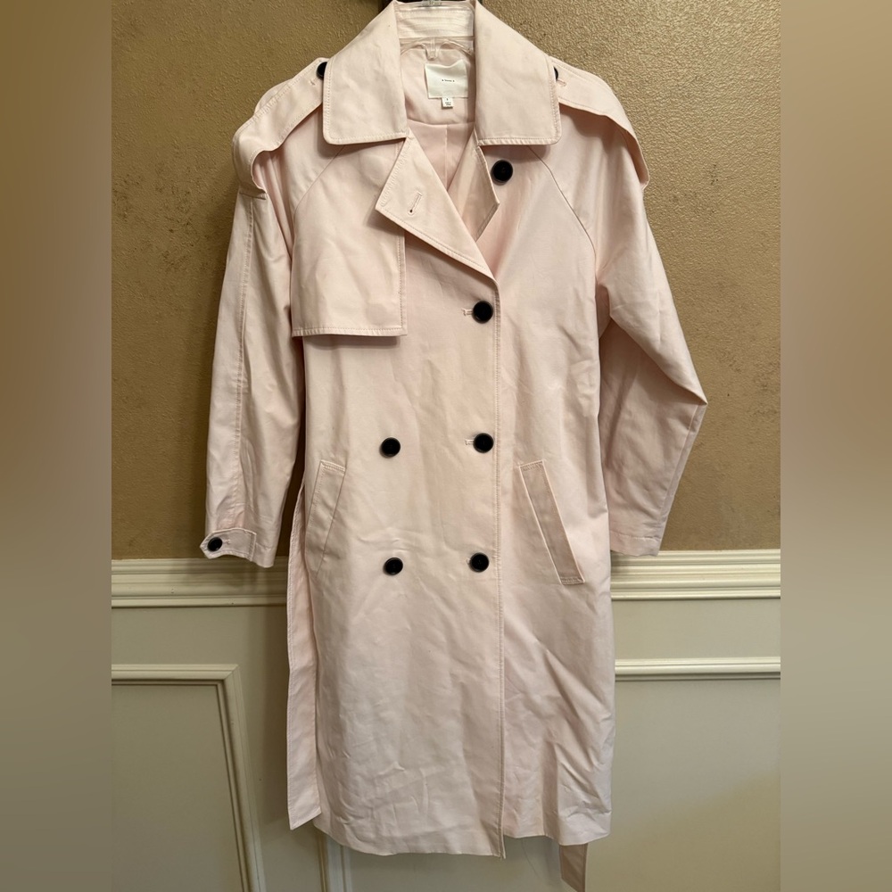 Women's Light Pink Trench Coat